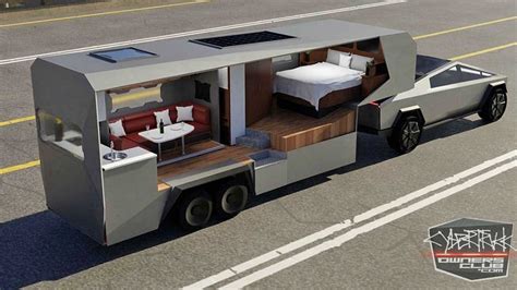 Custom Tesla Cybertruck RV Travel Trailer is Perfect for Road Trips ...