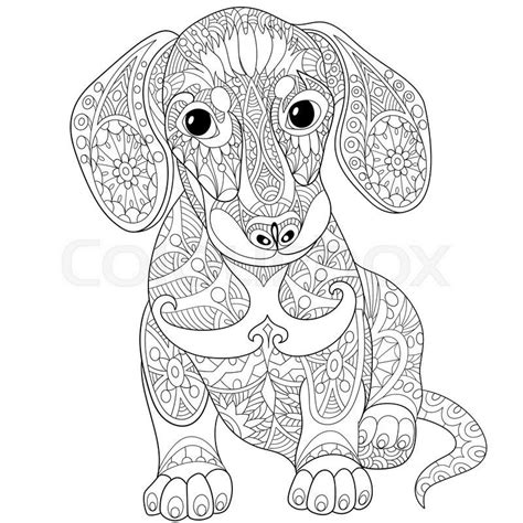 Sausage Dog Colouring Pages - Gerald Johnson's Coloring Pages