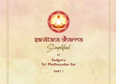 Sanatana Dharma Simplified, Vol 1 (English) (Hard Cover) - Sri Sathya ...