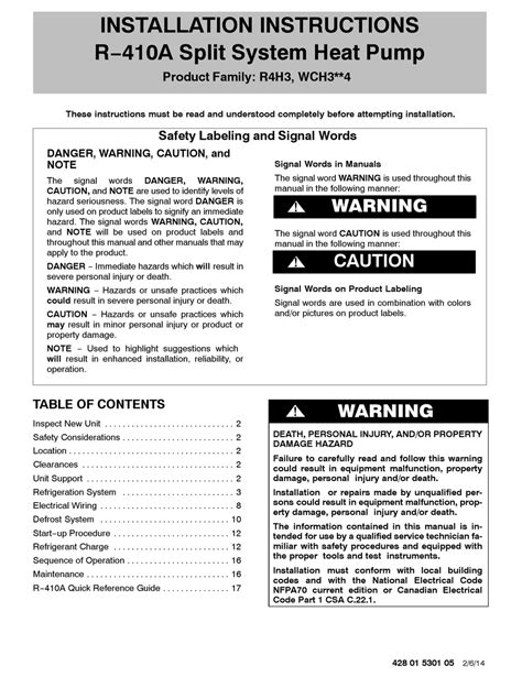 GRANDAIRE R4H3 SERIES INSTALLATION INSTRUCTIONS MANUAL Pdf Download | ManualsLib