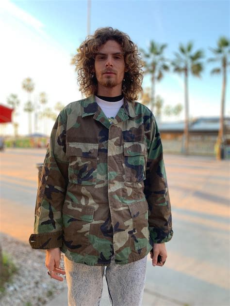 Camouflage Army Fatigues Jacket | Boardwalk Vintage