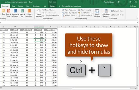 Excel shortcut keys display formula - allstarase