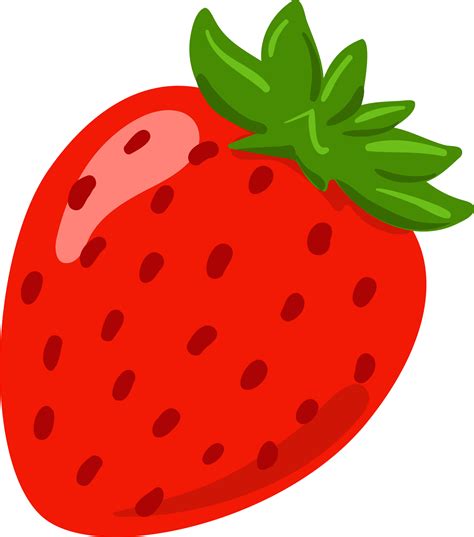 strawberry fruit illustration cartoon 9597886 PNG