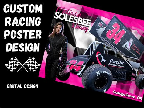 Custom Racing Poster Design Digital Download for Printing. - Etsy