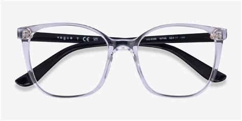 Vogue Eyewear VO5356 - Square Transparent Frame Glasses For Women | Eyebuydirect Canada