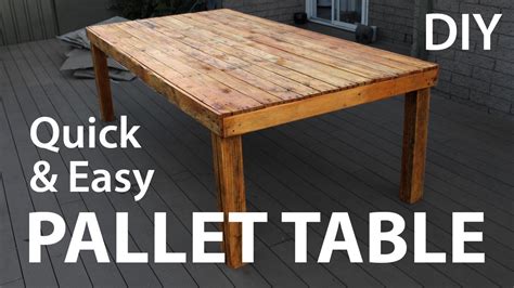 Diy Pallet Dining Table Instructions | Elcho Table