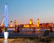 London Eye Panorama Wallpaper Wall Mural | Wallsauce UK