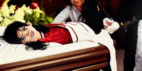 Michael Jackson In His Casket