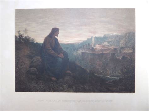 Lithograph of the work of William Hole (1846-1917) "Jesus - Catawiki