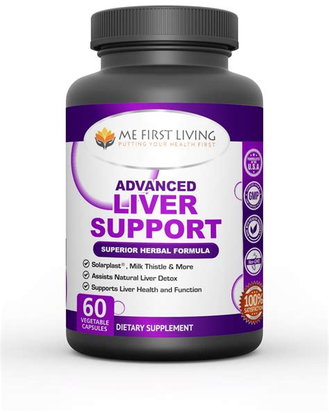 Liver Support Supplement with Milk Thistle, Solarplast & More - 60 ...