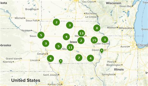 Iowa State Parks Map