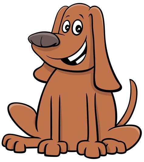 Cartoon dog or puppy comic animal character 1777662 Vector Art at Vecteezy