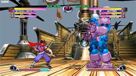 Marvel vs. Capcom 2 HD Sprites in Classic rendering mode