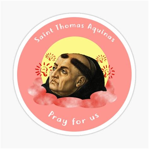 "Saint Thomas Aquinas" Sticker by kaileekuropas | Redbubble