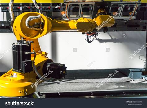 Robotic Arm Industrial Manufacture Factory Stock Photo 1215585871 | Shutterstock