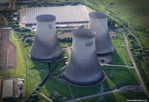 Didcot power station cooling towers aerial photograph | aerial photographs of Great Britain by ...