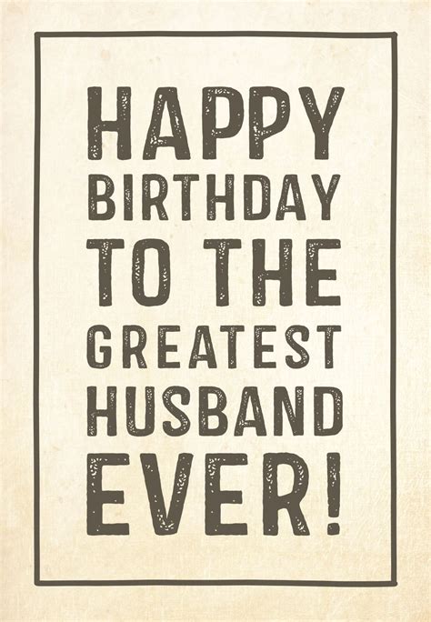 Free Printable Birthday Card - Greatest husband | Greetings Island ...