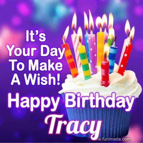 Happy Birthday Tracy GIFs for Her - Download on Funimada.com