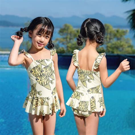 Aliexpress.com : Buy Children's Swimsuit Kids Girls 2019 Swimwear Baby ...