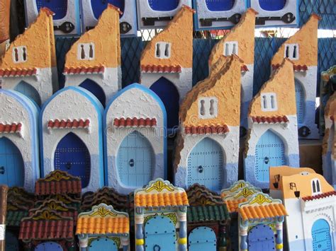 Handicrafts Sold As Souvenirs in Chefchaouen, Morocco Stock Photo ...