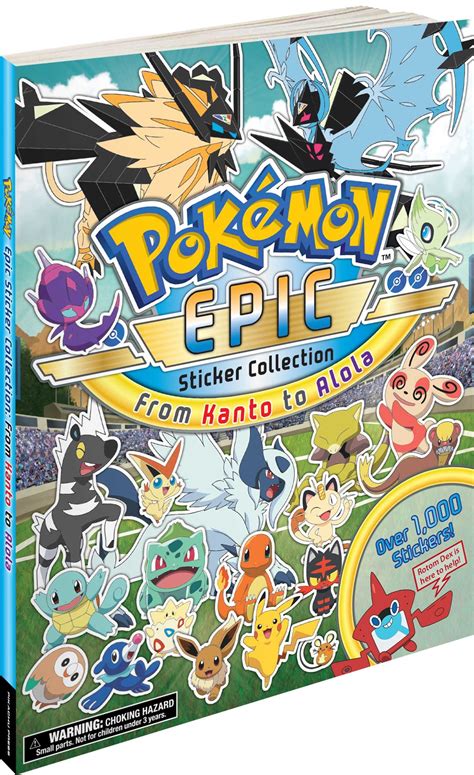 Pokémon Epic Sticker Collection: From Kanto to Alola | Book by Pikachu Press | Official ...