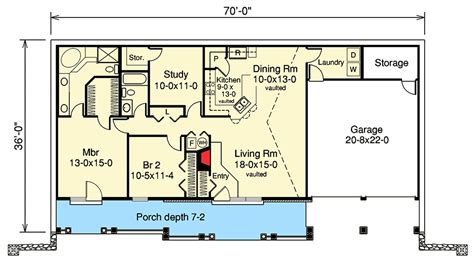 Plan 57130HA: Earth Berm Home Plan with Style | Earth sheltered homes, Earth sheltered, Tiny ...