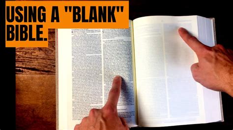 How to Use an Interleaved "Blank" Bible - YouTube