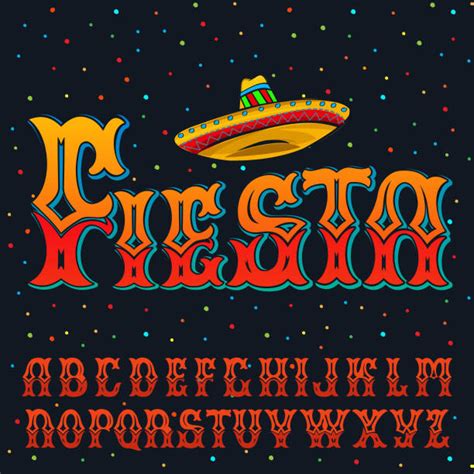 Mexican Font Illustrations, Royalty-Free Vector Graphics & Clip Art - iStock