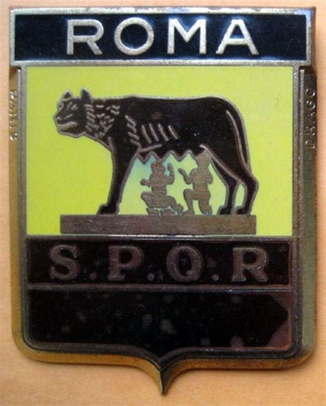 Badge Roma Roman Italia Italy Italian auto car NOS 1950s | Etsy