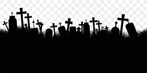 Grassland Tombstone Crosses, PNG, 4724x2360px, Grave, Black And White, Brand, Cemetery, Drawing ...