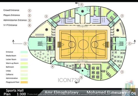 Indoor Stadium Floor Plan