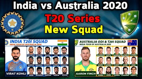 India vs Australia T20 Series 2020 | BCCI Announced New T20 Squad | India vs Australia T20 Squad ...