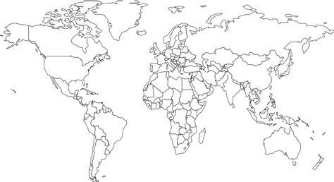 World Blank Map - Download Blank World Map & Print (16 June 2024)