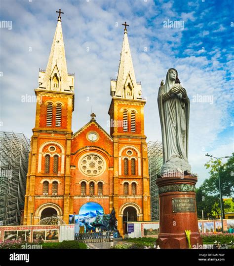 Notre-Dame Cathedral Basilica of Saigon in Ho Chi Minh City, Vietnam ...