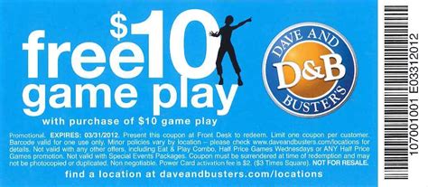 50% OFF Dave & Busters Coupons, Promo Codes & Deals Nov-2024