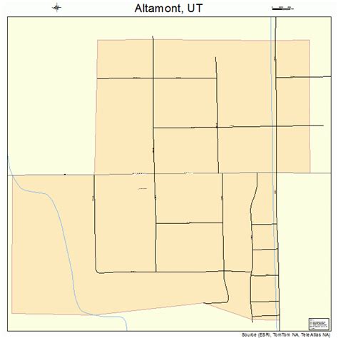 Altamont Utah Street Map 4900760