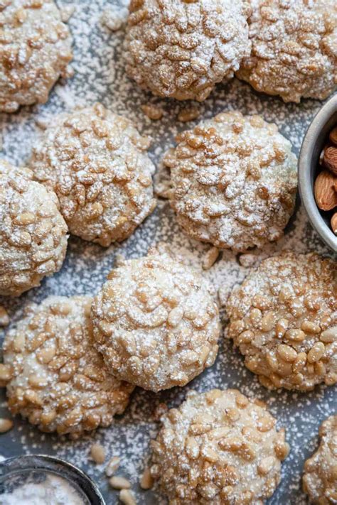 The BEST Authentic Italian Pignoli Cookies Recipe | Foodtasia