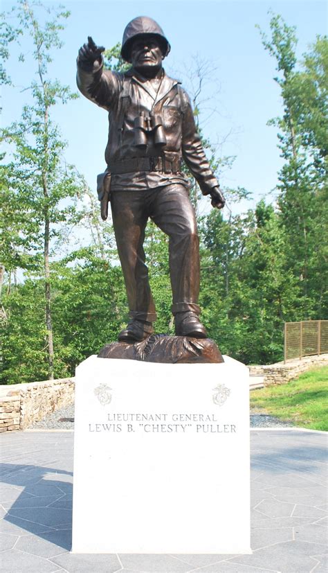 Chesty Puller Statue at the National Museum of the Marine Corps