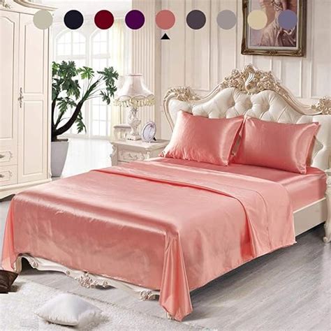 satin bed sheets