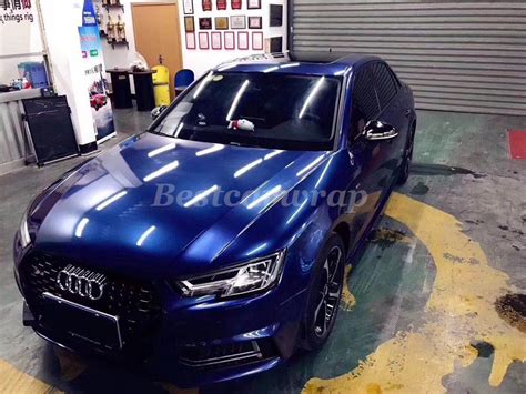 2019 Midnight Blue Gloss Metallic Vinyl Wrap For Whole Car Wrap ...