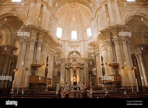 Interior de la Catedral de Cádiz Andalucía España Cathedral of Cadiz Andalusia Spain Stock Photo ...