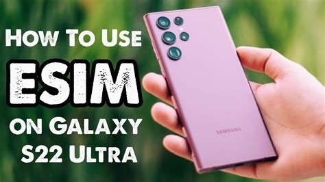 How To Use ESIM On Samsung Galaxy S22 Ultra? - YouTube