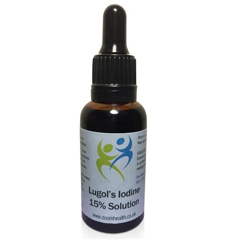 Lugol's Iodine - Original Full Strength Formula 15% - Zoom Health UK