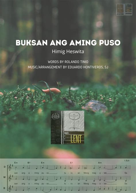 Buksan Ang Aming Puso – Music Sheet – JesCom Philippines