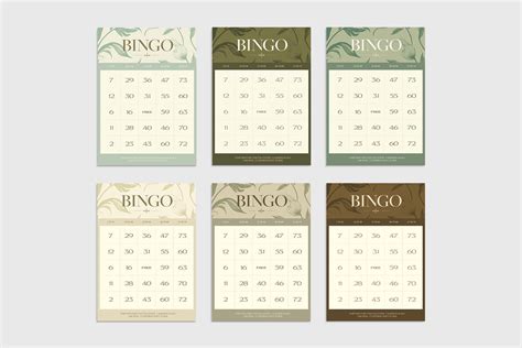 Elegant Bingo Cards Template - BrandPacks