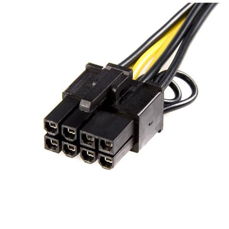 PCIe 6 pin to 8 pin Power Adapter Cable | PCIe Power Cables | StarTech.com