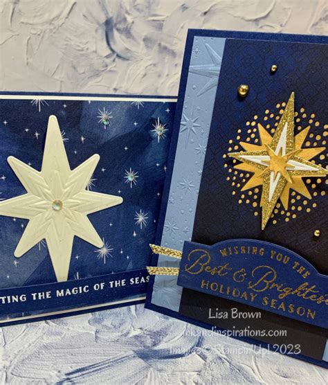 Two 2023 Christmas Card Ideas with the Stars At Night Bundle - Ink and Inspirations