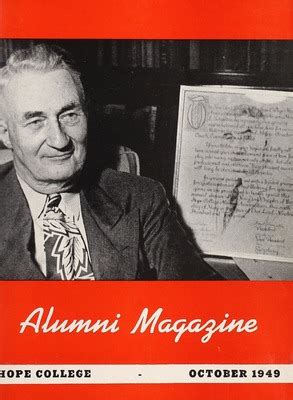 "Hope College Alumni Magazine, Volume 2, Number 4: October 1949" by Alumni Association of Hope ...