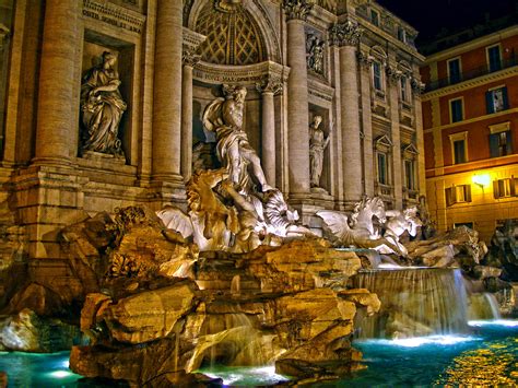 Trevi Fountain At Night | The Trevi Fountain (Italian: Fonta… | Flickr