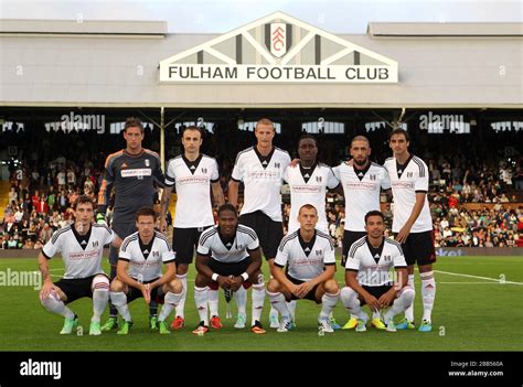 Fulham team group Stock Photo - Alamy